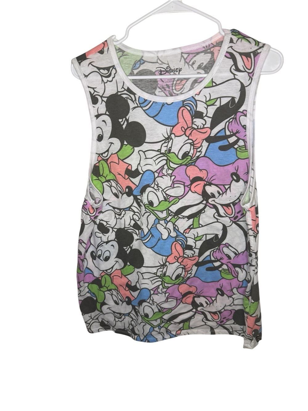 Disney Mickey Mouse & Friends All Over Print Muscle Tank Top Size XXL
